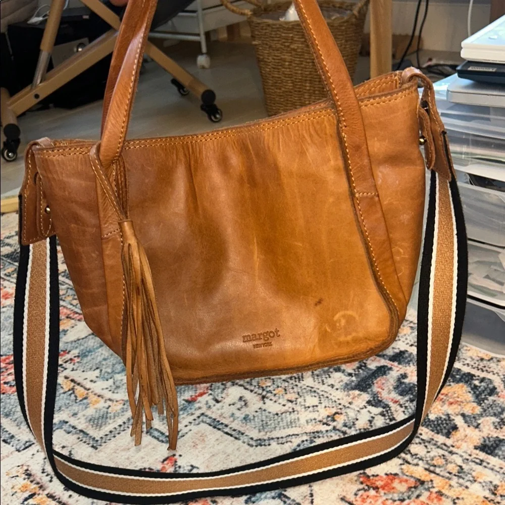 100% real Leather Crossbody Bag - Picture 5 of 15